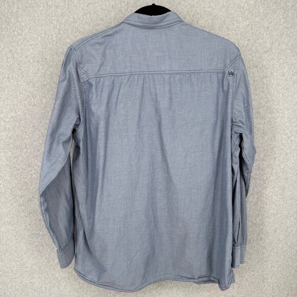 5.11 Tactical Mens Buckshot Chambray Shirt Size XL Blue Snap RAPIDraw Placket - Picture 3 of 13